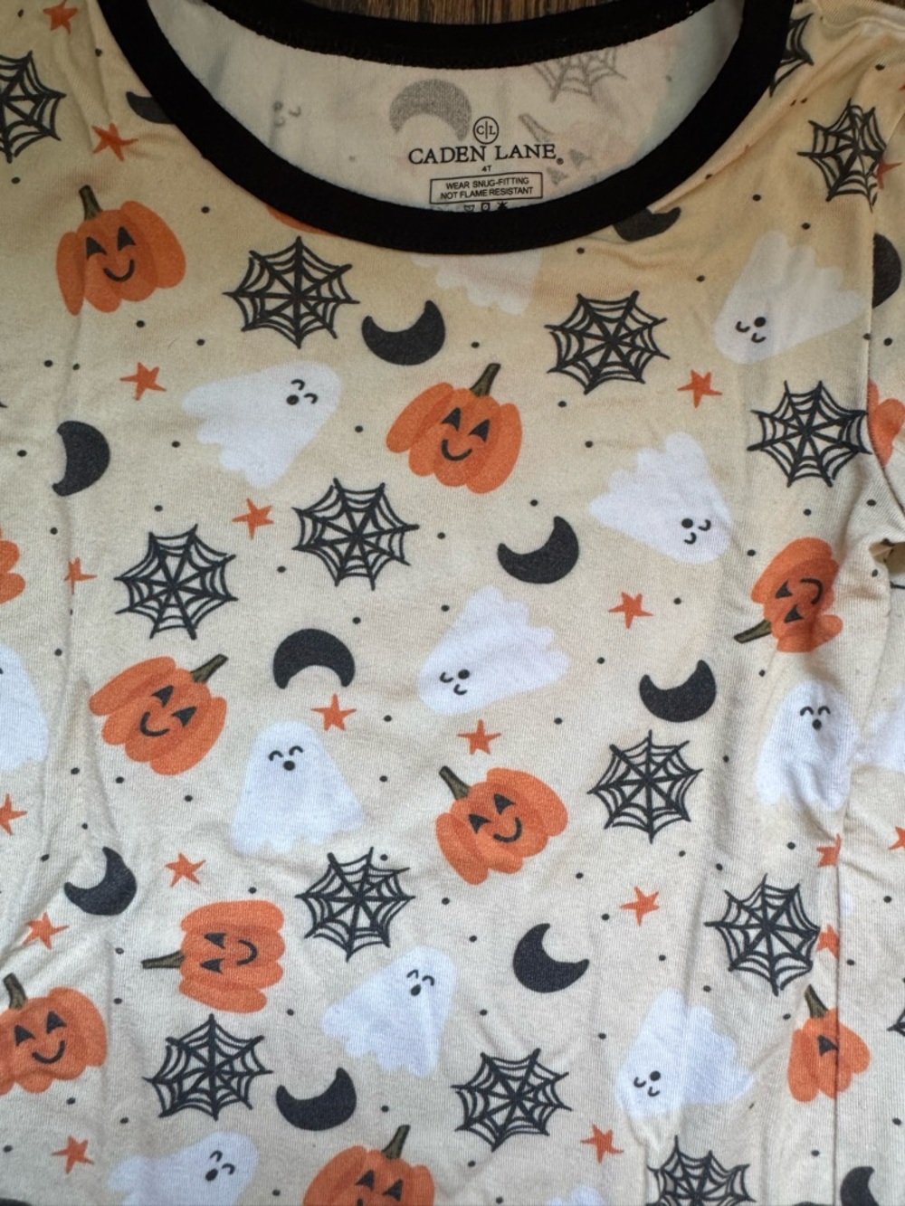 Caden Lane Halloween Pumpkin Pajama Set - Picture 2 of 4